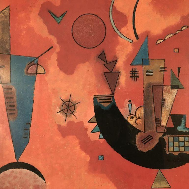 Américain Mit und Gegen Art mural de Wassily Kandinsky Impression giclée en vente