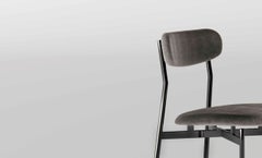 Mit Upholstered & Metal Chair, Designed by Massimo Castagna, Made in Italy