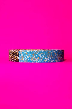 Fruit Bowl Multi-color Terrazzo Stone Contemporary Style (Long)