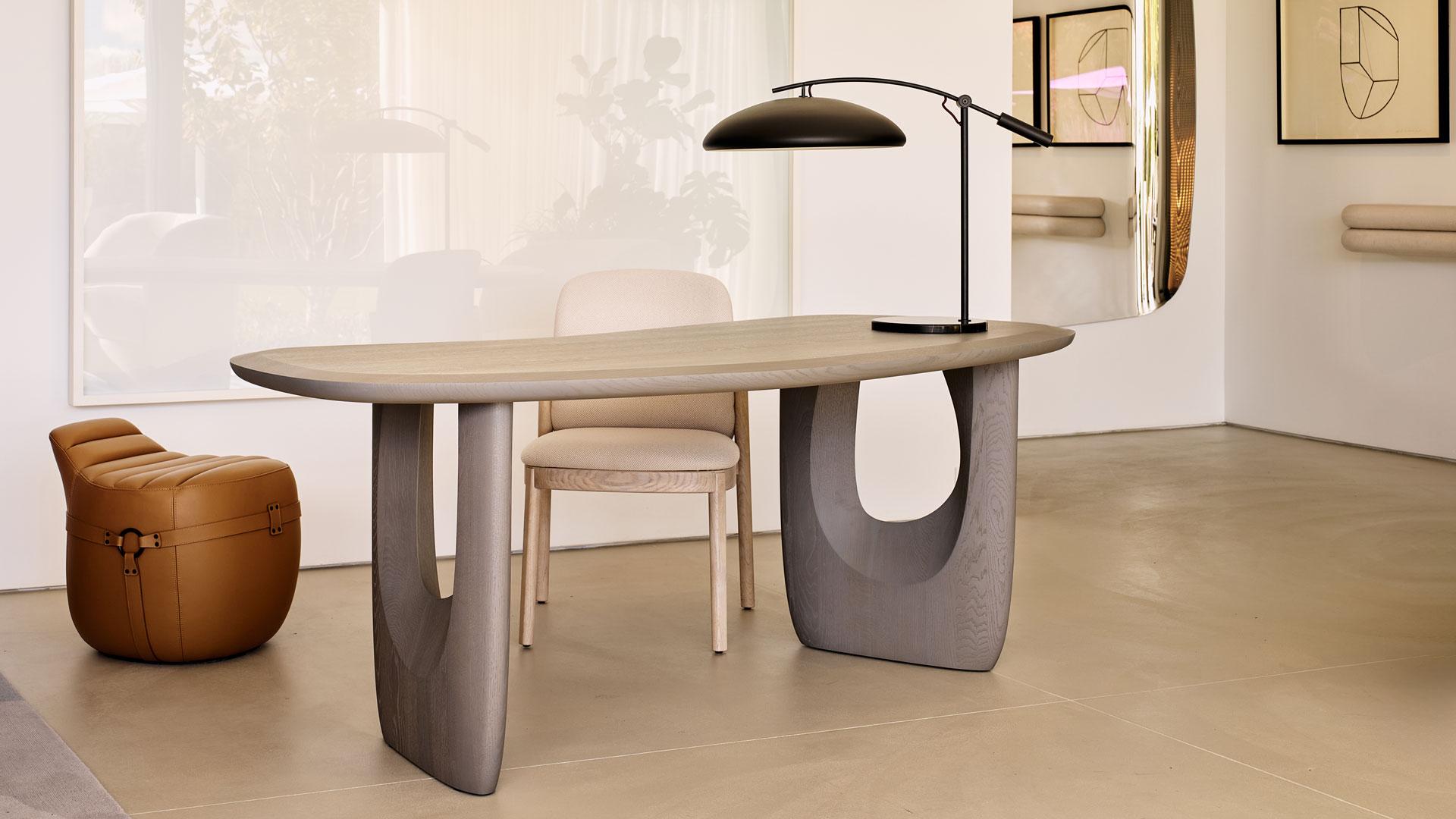 Mitaki Dori Stool by Yabu Pushelberg in Leather & Hardware For Sale 9