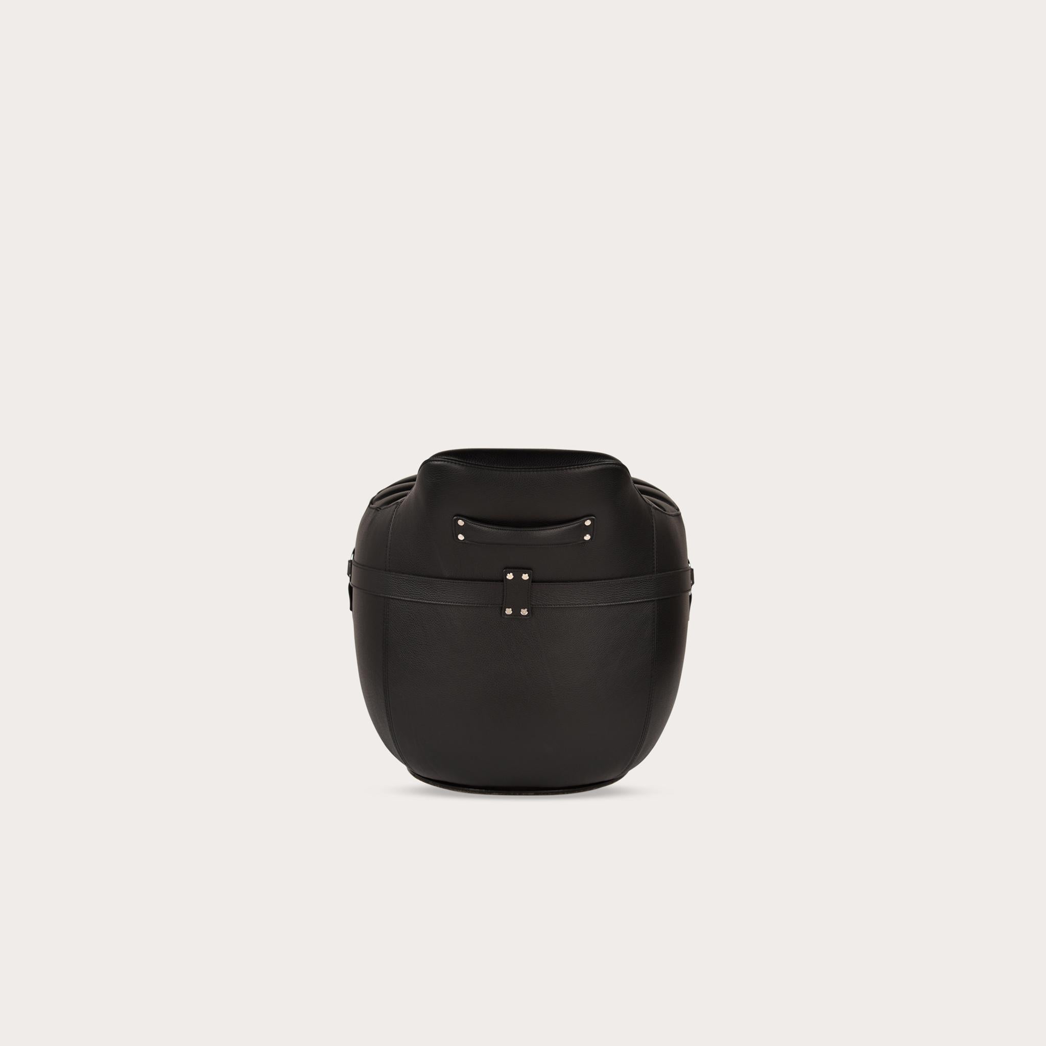 Other Mitaki Dori Stool by Yabu Pushelberg in Leather & Hardware For Sale