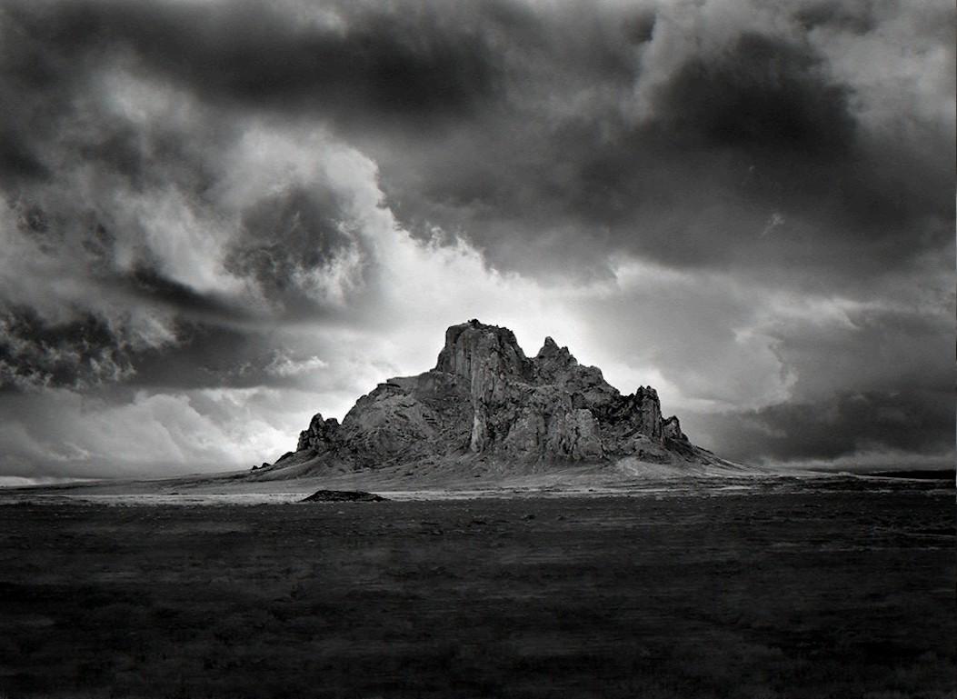 Mitch Dobrowner Black and White Photograph - Bennett Peak