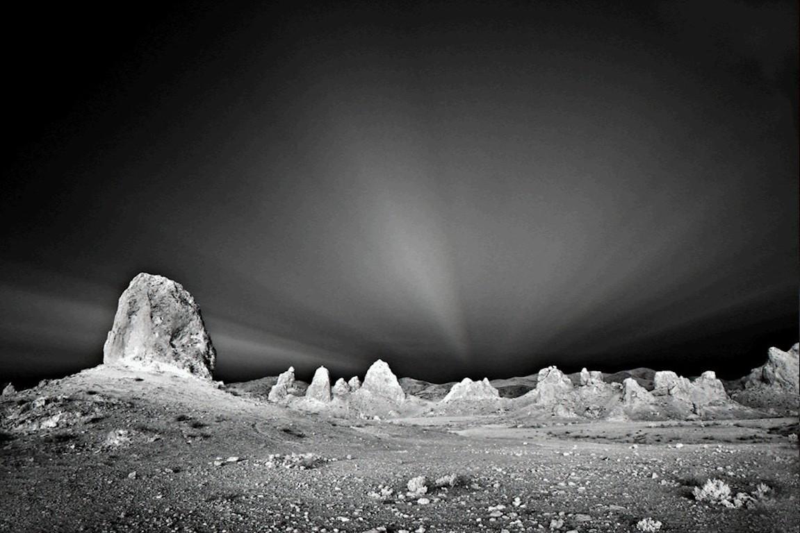 Mitch Dobrowner Black and White Photograph – Dawn, Trona