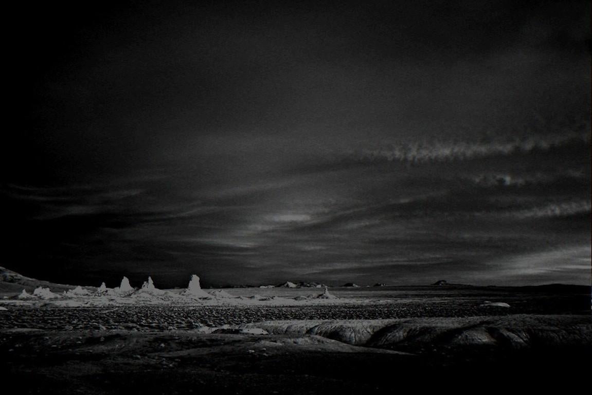 Mitch Dobrowner Black and White Photograph - Dusk, Trona