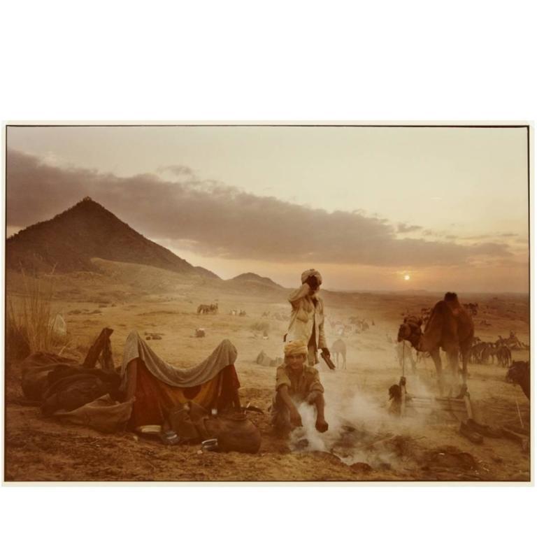 American Mitch Epstein Signed Color Photograph Pushkar Camel Fair, Rajasthan India, 1978 For Sale