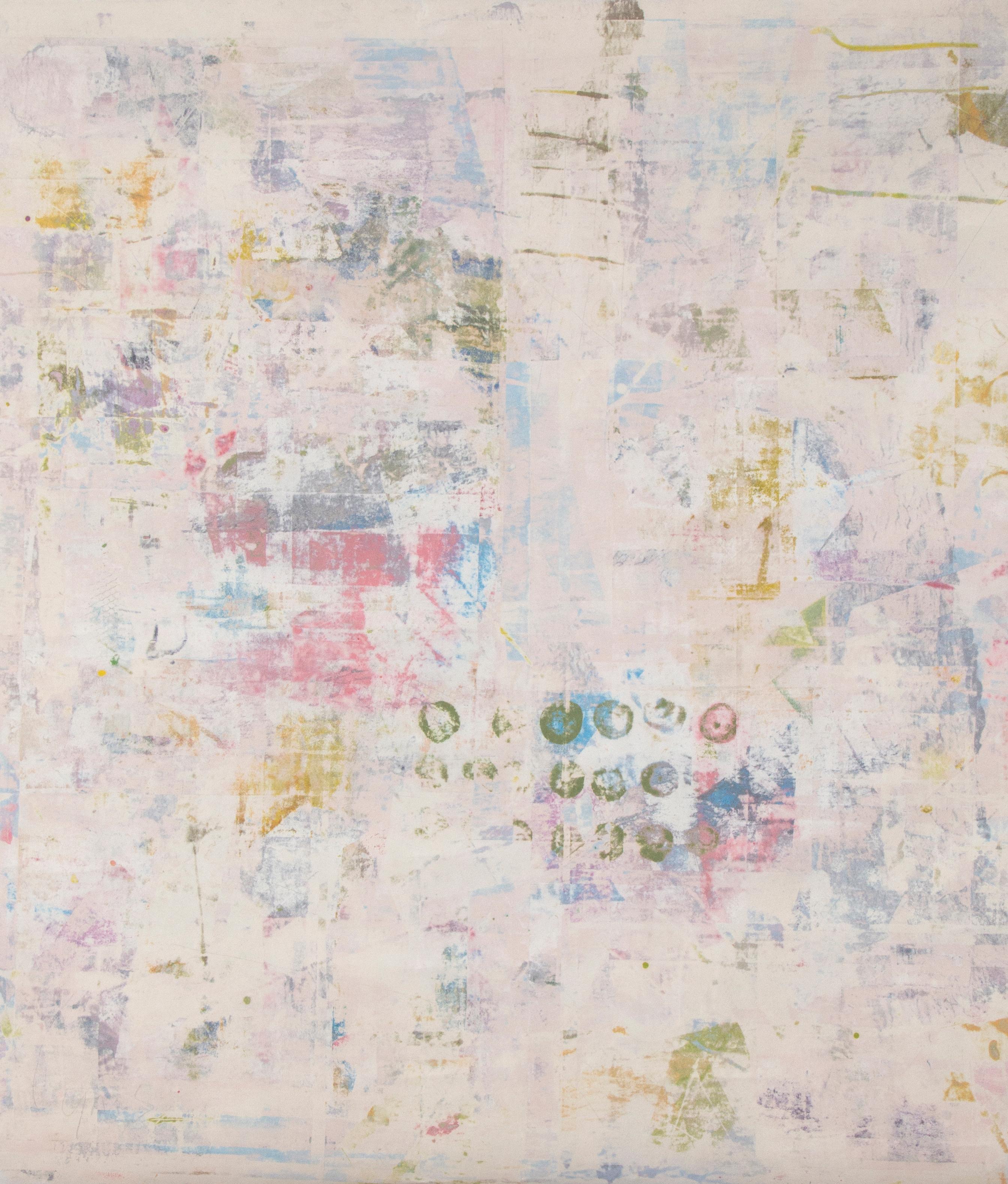 Ein großer, einzigartiger Druck auf Leinwand des amerikanischen Künstlers Mitch Lyons (1938-2018), signiert unten rechts.  Die Leinwand ist nicht aufgespannt und wird aufgerollt in einem Schlauch verschickt. 
Mitch Lyons erwarb seinen Master of Fine