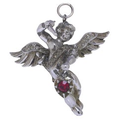 Mitchel Maer for Christian Dior Cherub Pendant, c.1950s Mitchel Maer for Christian Dior Cherub Pendant, c.1950s