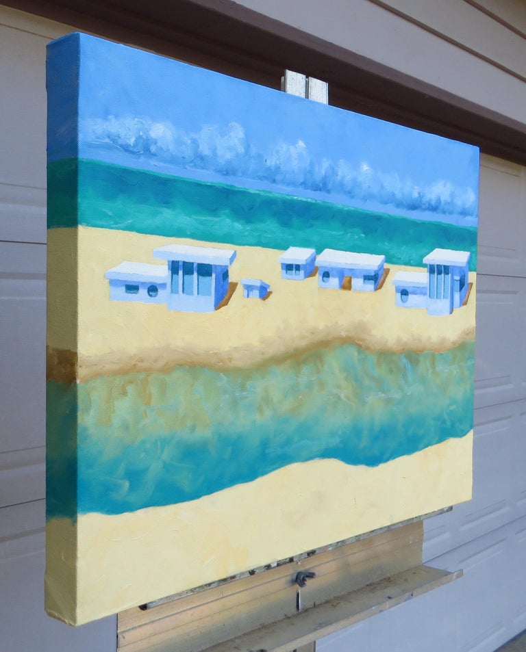 Mitchell Freifeld Beach House Dream, Oil Painting For Sale at 1stDibs