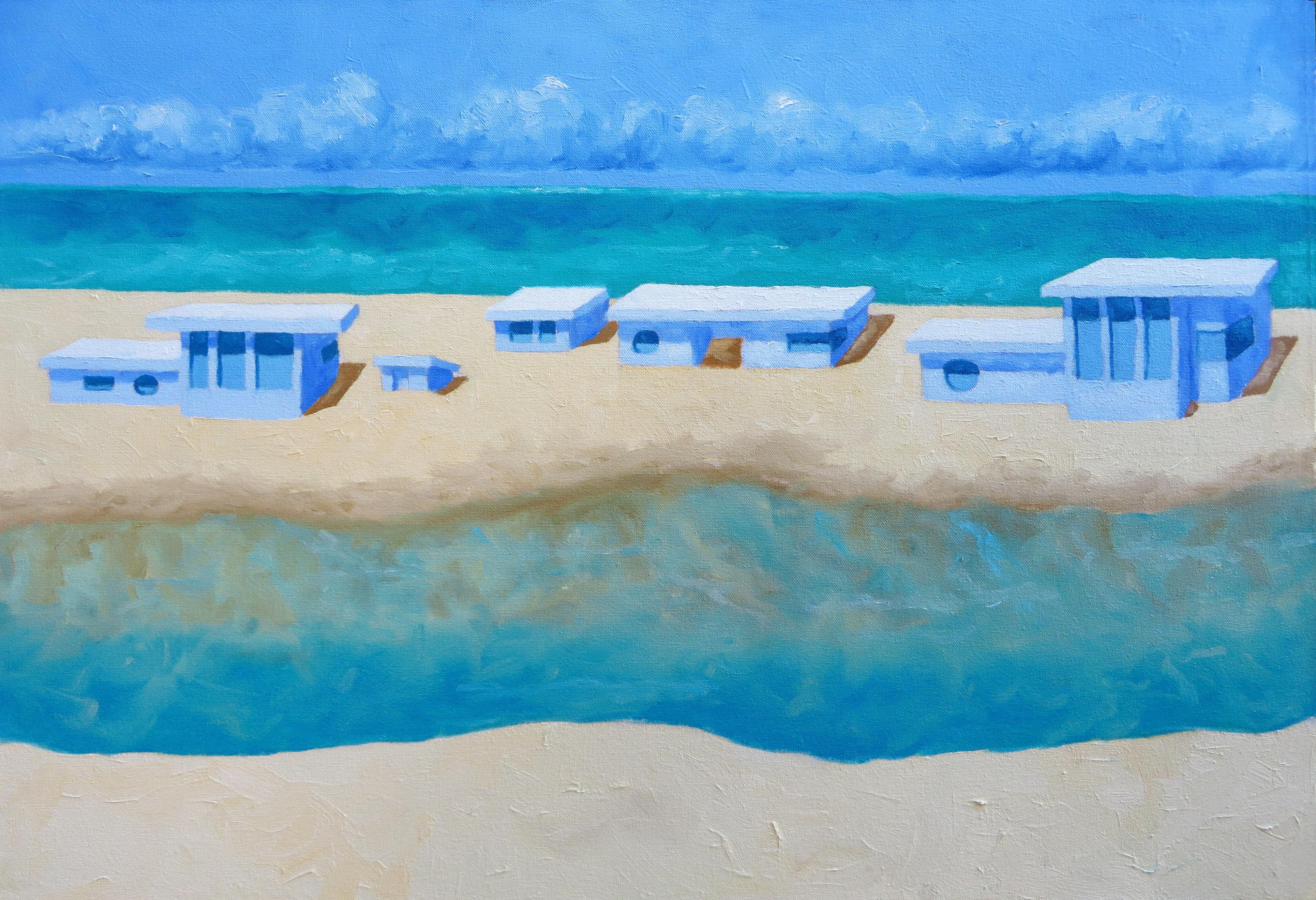 Mitchell Freifeld Interior Painting - Beach House Dream, Oil Painting