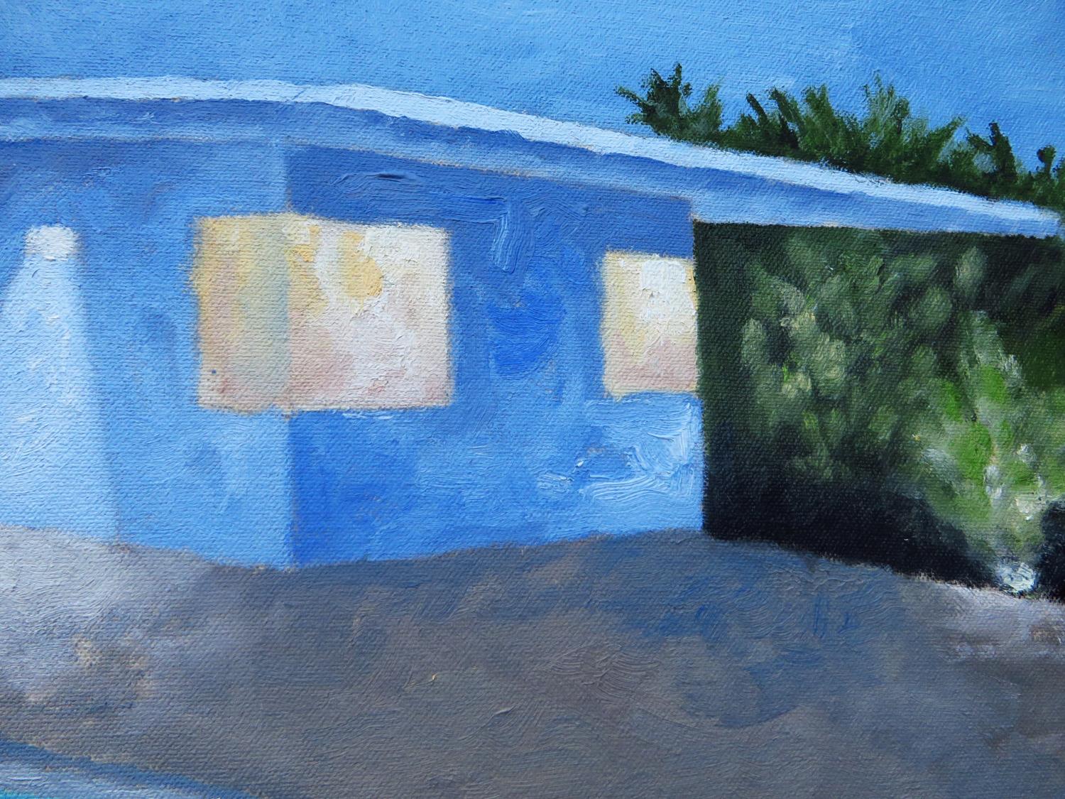 Piscina clásica, Pintura al óleo - Interior Painting Azul de Mitchell Freifeld