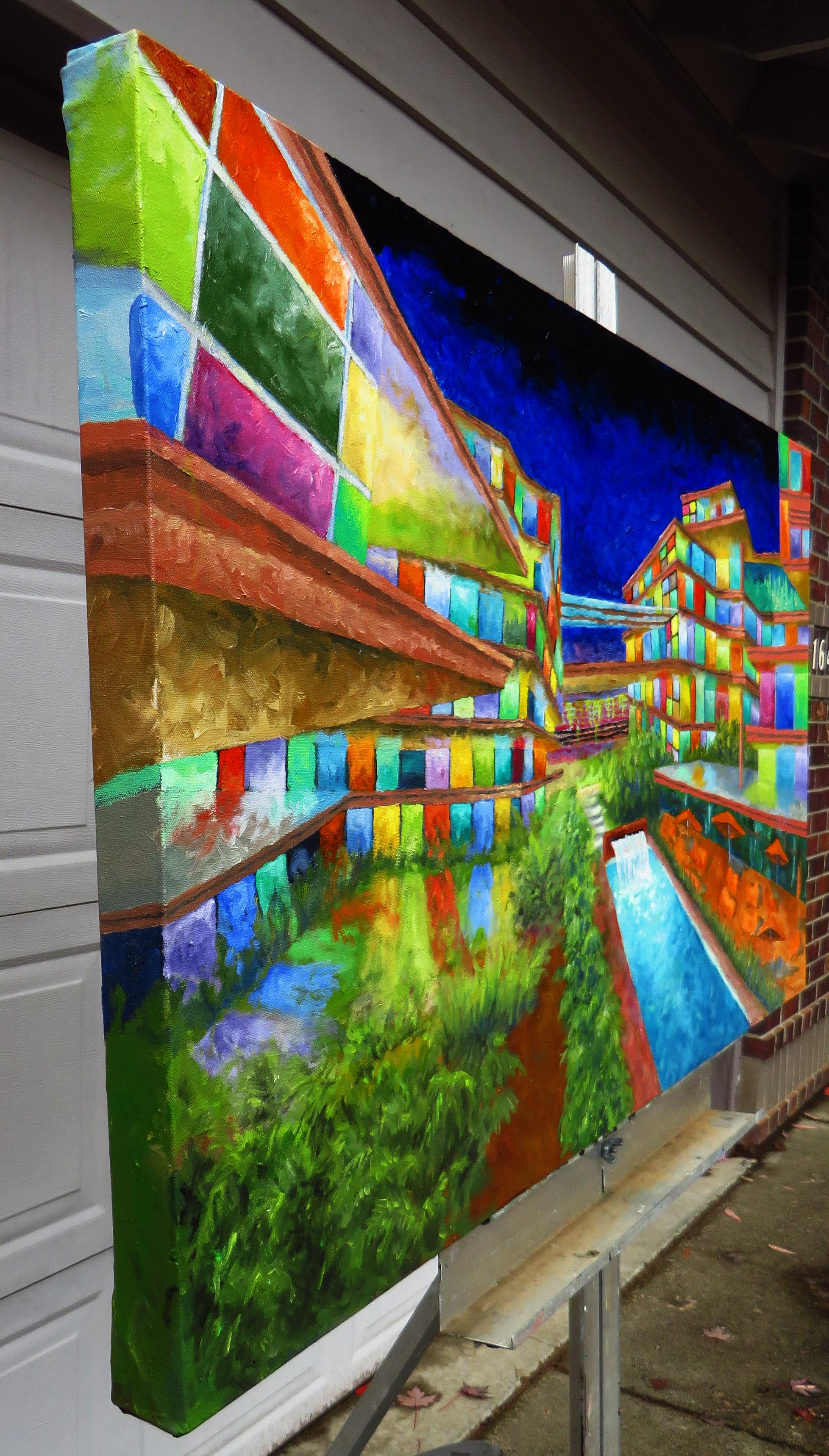 Contesto 4, Pittura a olio - Painting di Mitchell Freifeld