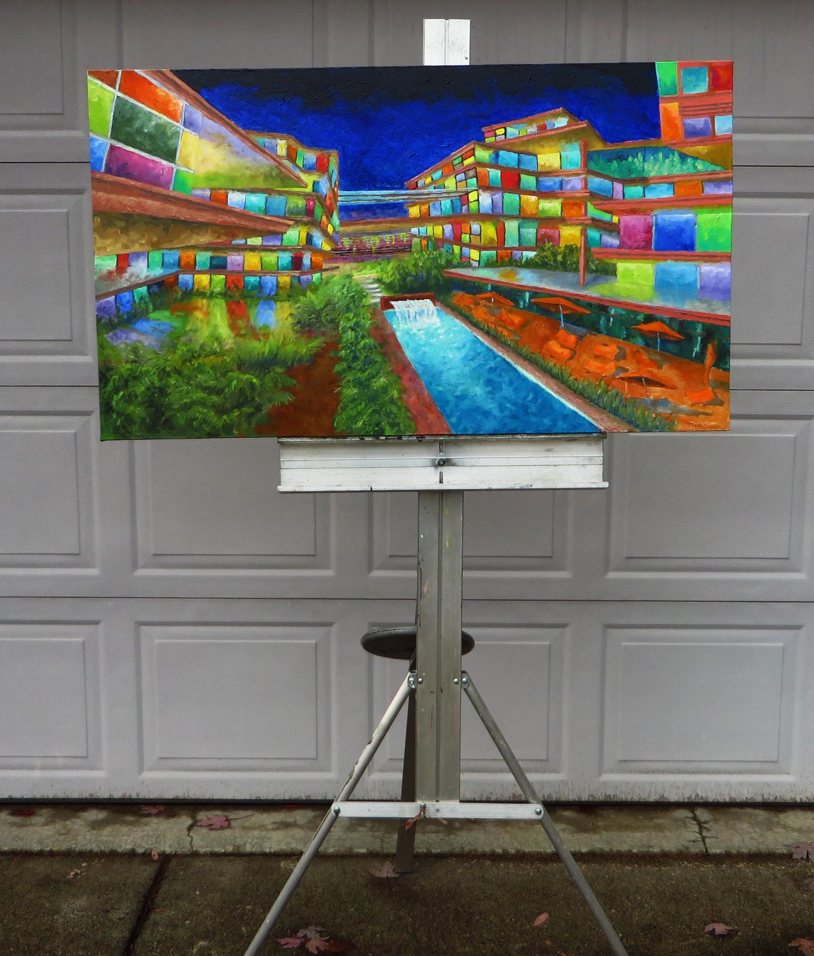 Contesto 4, Pittura a olio - Painting Contemporaneo di Mitchell Freifeld