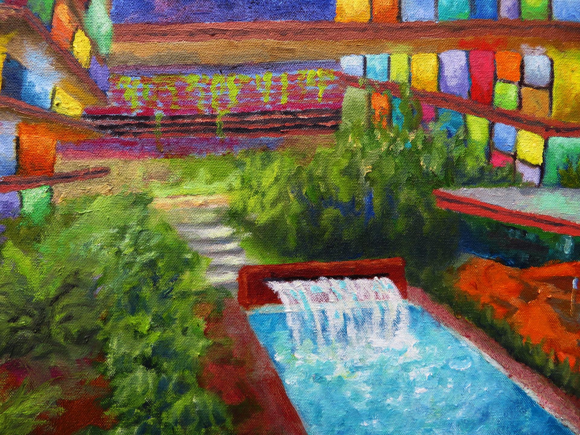 Contesto 4, Pittura a olio - Interior Painting Nero di Mitchell Freifeld