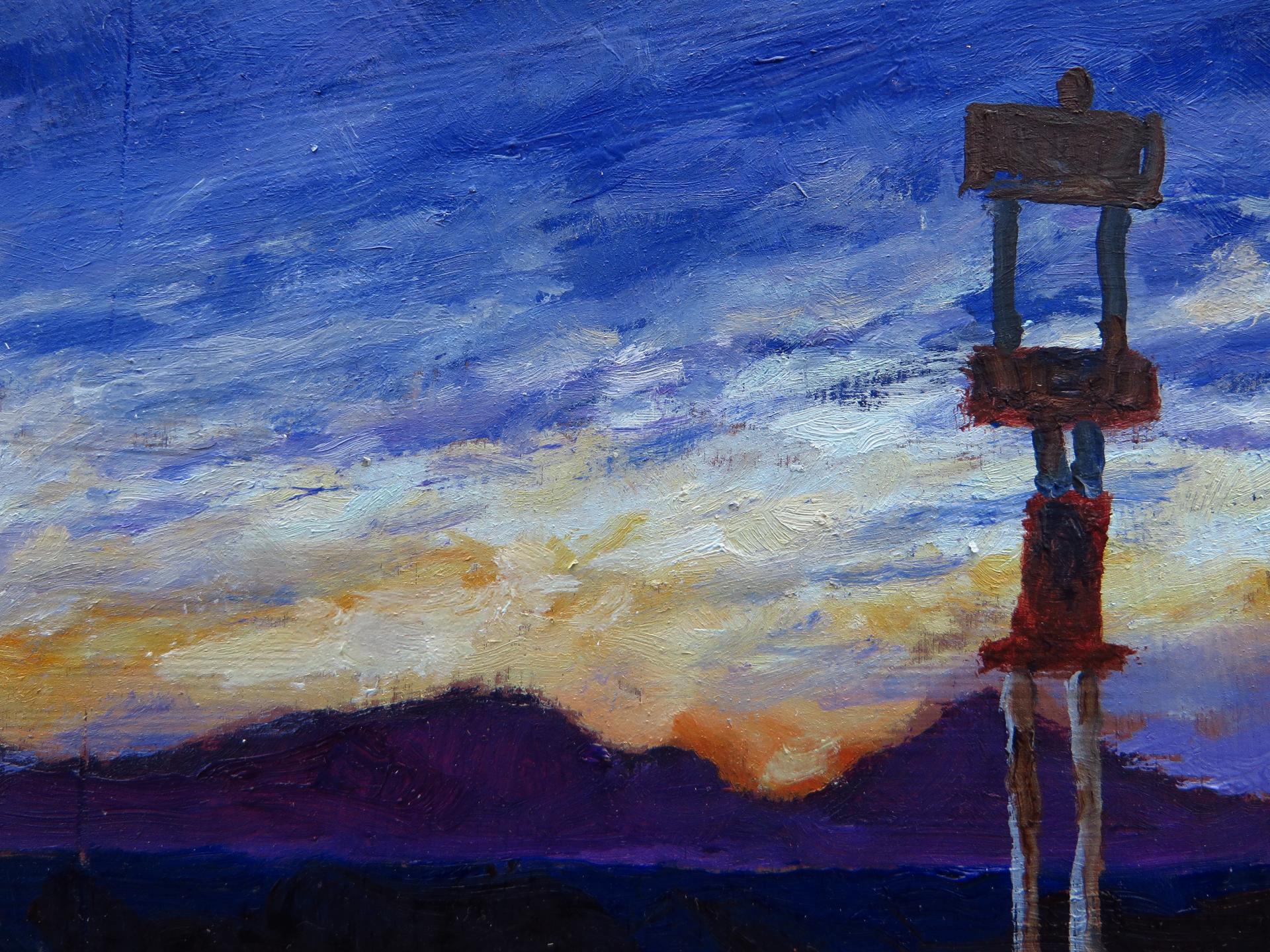 Day Break on the Land, Oil Painting For Sale 1