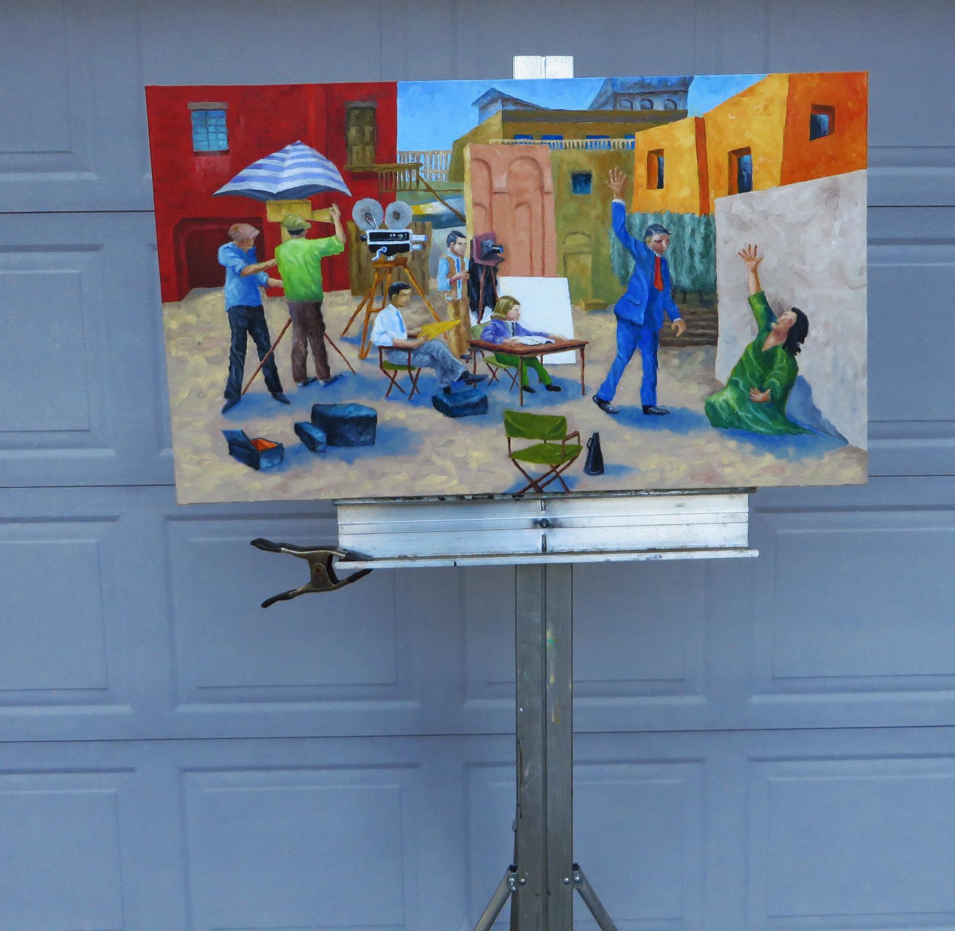 Dirigir la súplica, Pintura al óleo - Painting Contemporáneo de Mitchell Freifeld