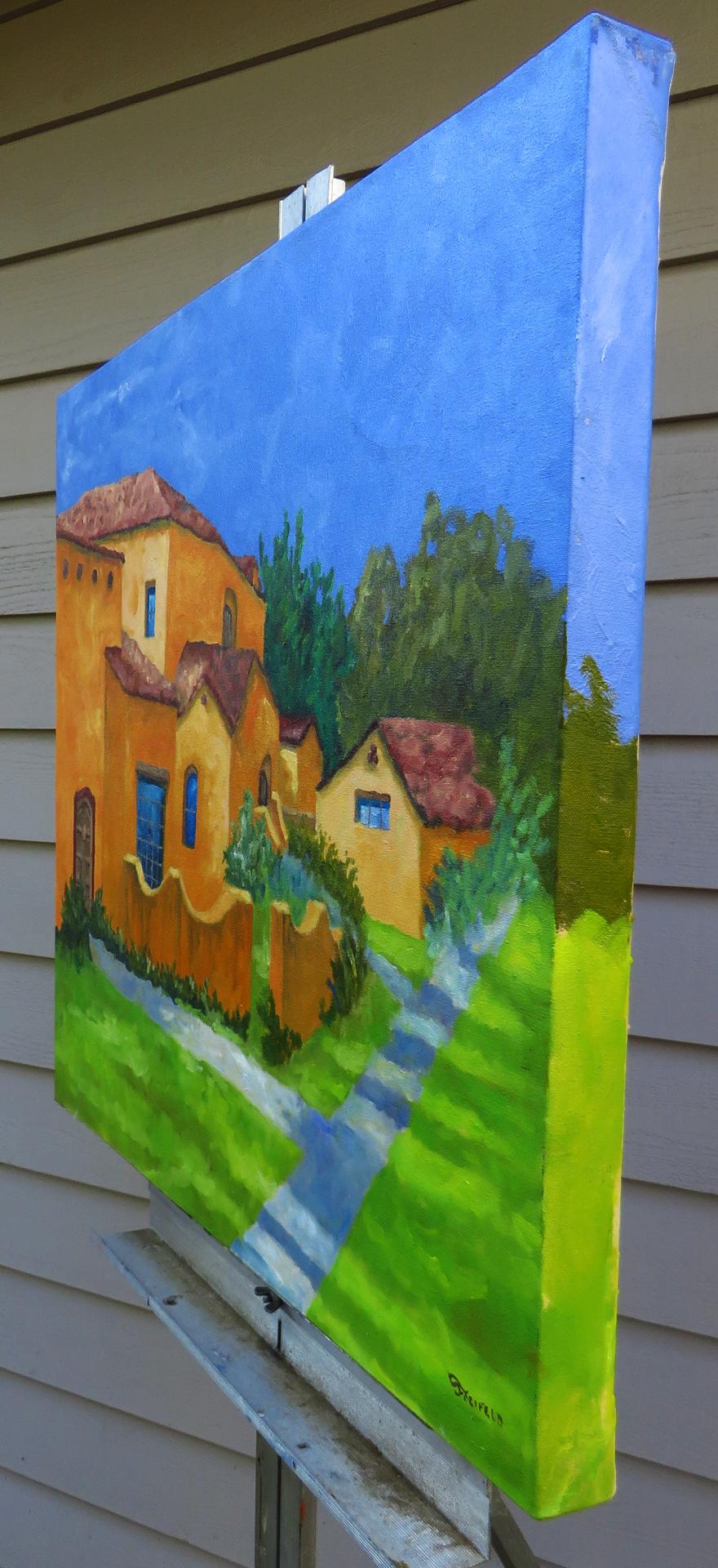 Giardino di Allah, Pittura a olio - Painting di Mitchell Freifeld
