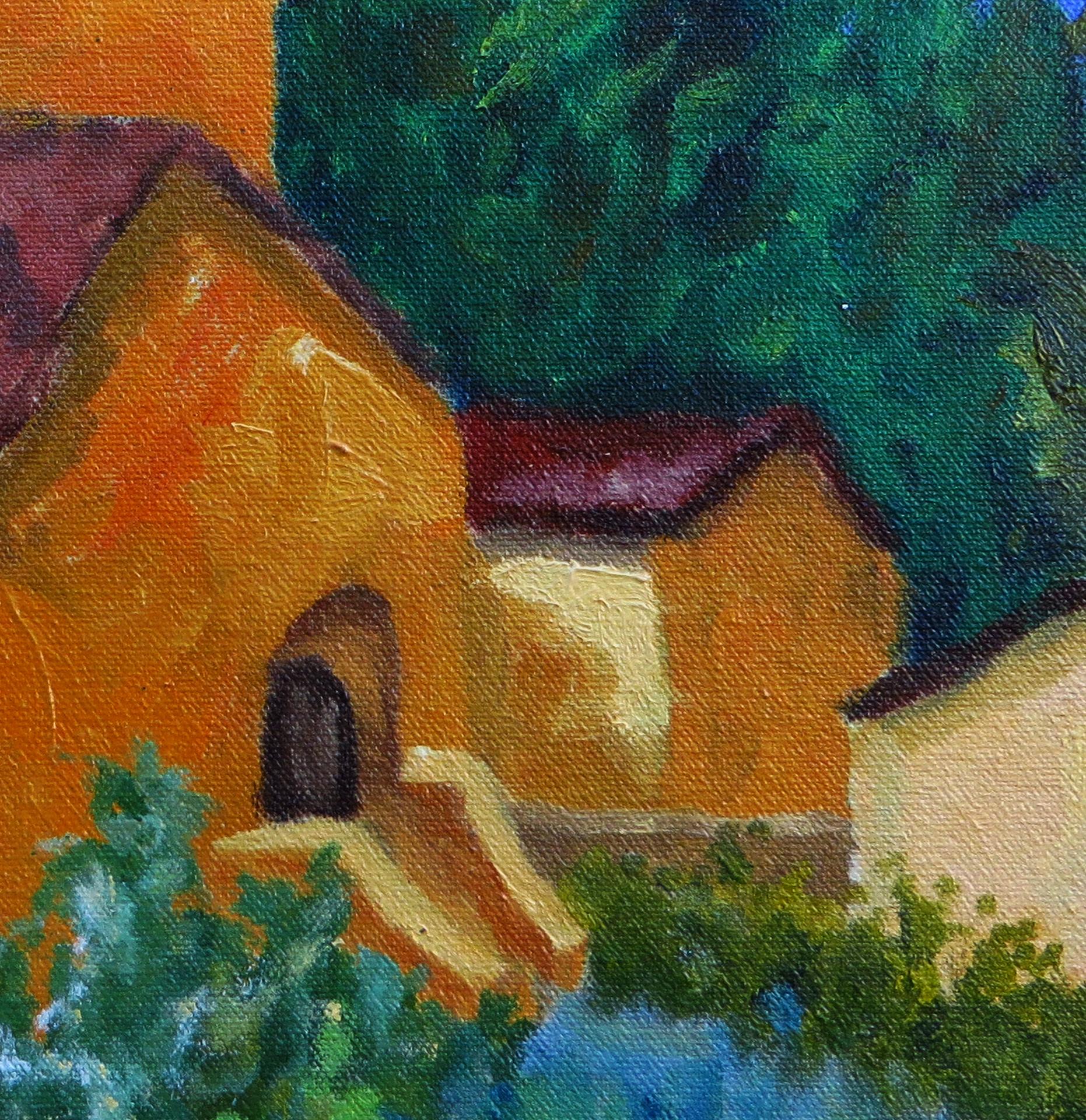 Giardino di Allah, Pittura a olio - Interior Painting Marrone di Mitchell Freifeld