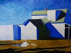 In Back of the Grocery Store, Oil Painting