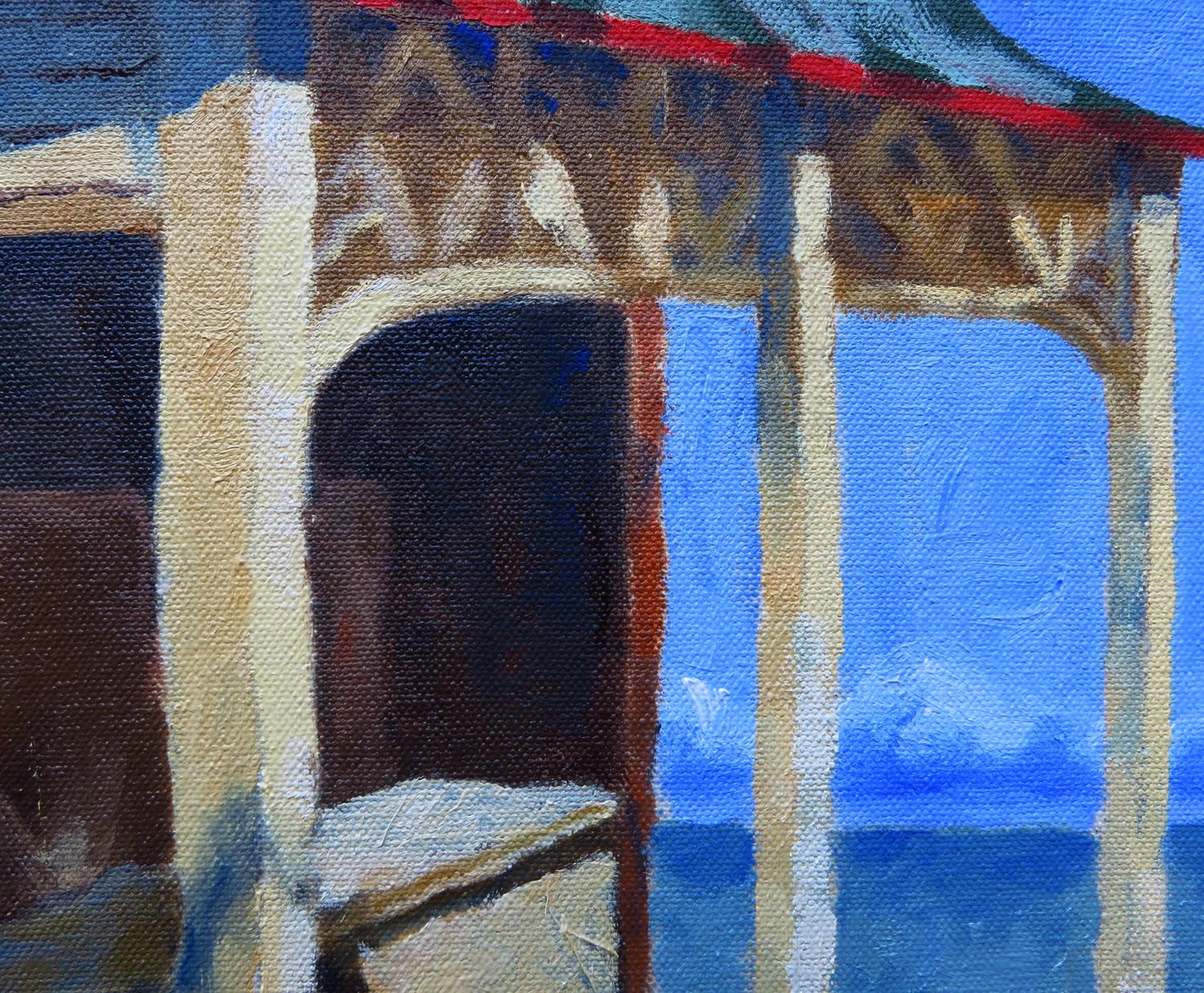 Old Refreshment Stand, Oil Painting For Sale 1