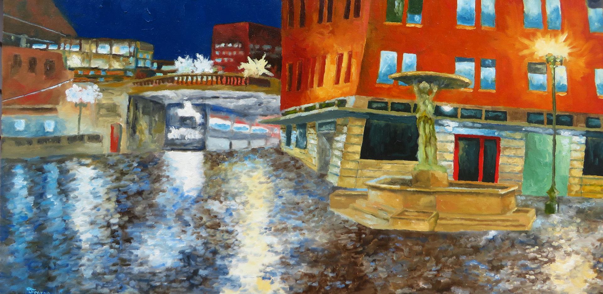 Interior Painting di Mitchell Freifeld - Fontana Skidmore, Pittura a olio