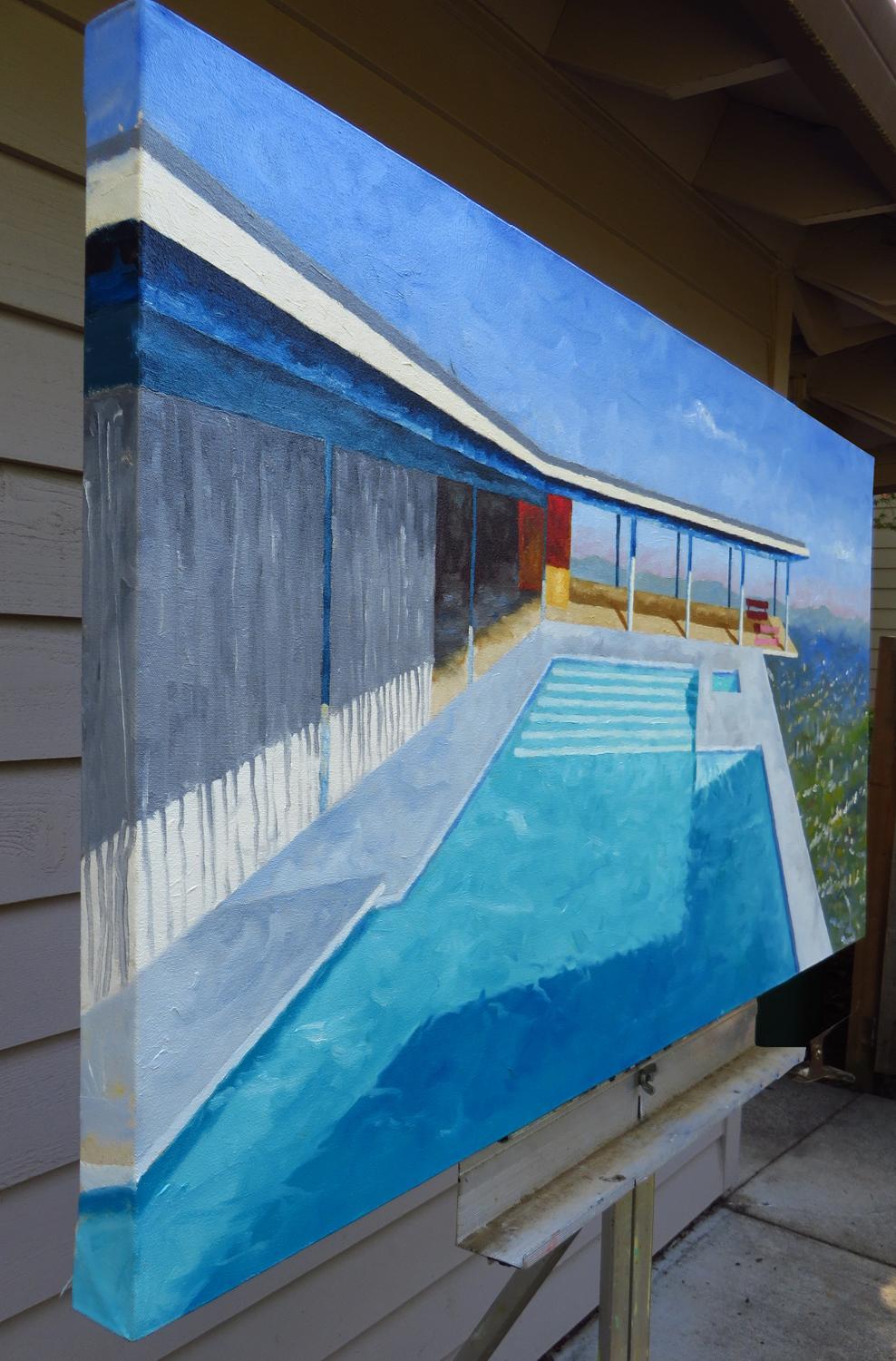 Casa Stahl, Pintura al óleo - Painting de Mitchell Freifeld