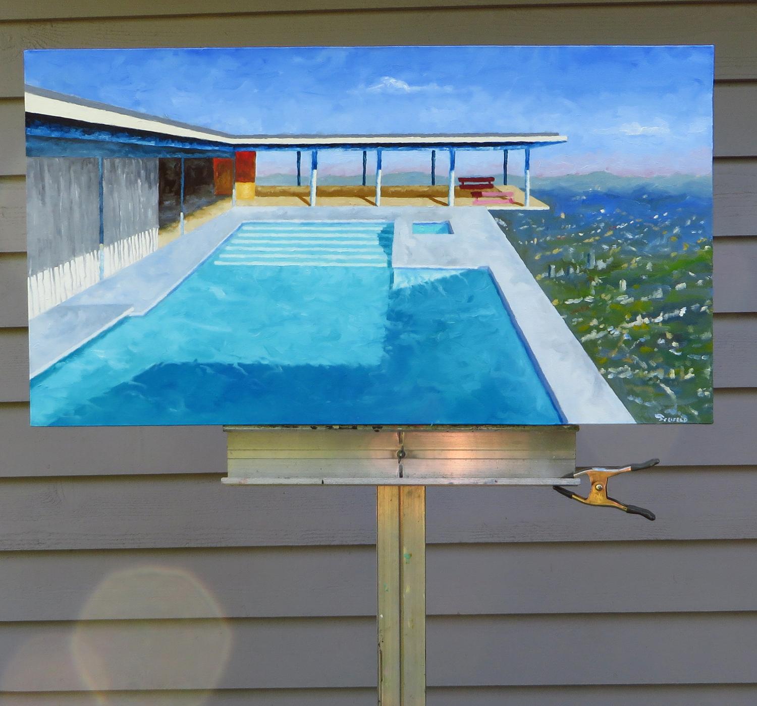 Casa Stahl, Pintura al óleo - Painting Contemporáneo de Mitchell Freifeld