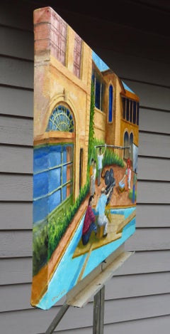 The Red Hat, Oil Painting