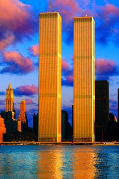 Retro 9/11 - Twin Towers in Angelic Light, Architecture 