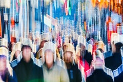 Abstract View Of Crowds On Fifth Avenue, New York City 