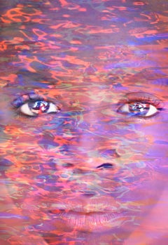 African American Youth With Water Reflections