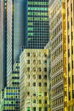 Grattacieli in stile Art Déco sulla 42ª Strada, New York – Stampa artistica a colori, firmata