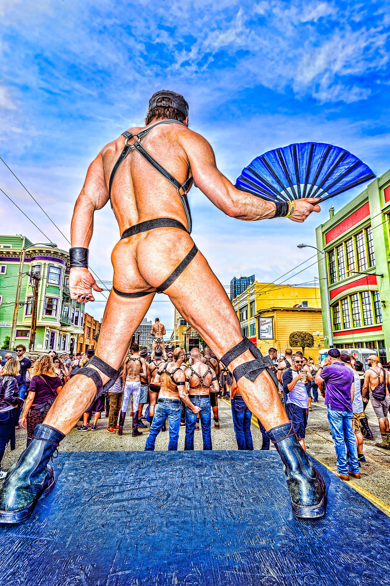 Mitchell Funk Nude Photograph - Bare Ass, Folsom Street Fair Gay San Francisco