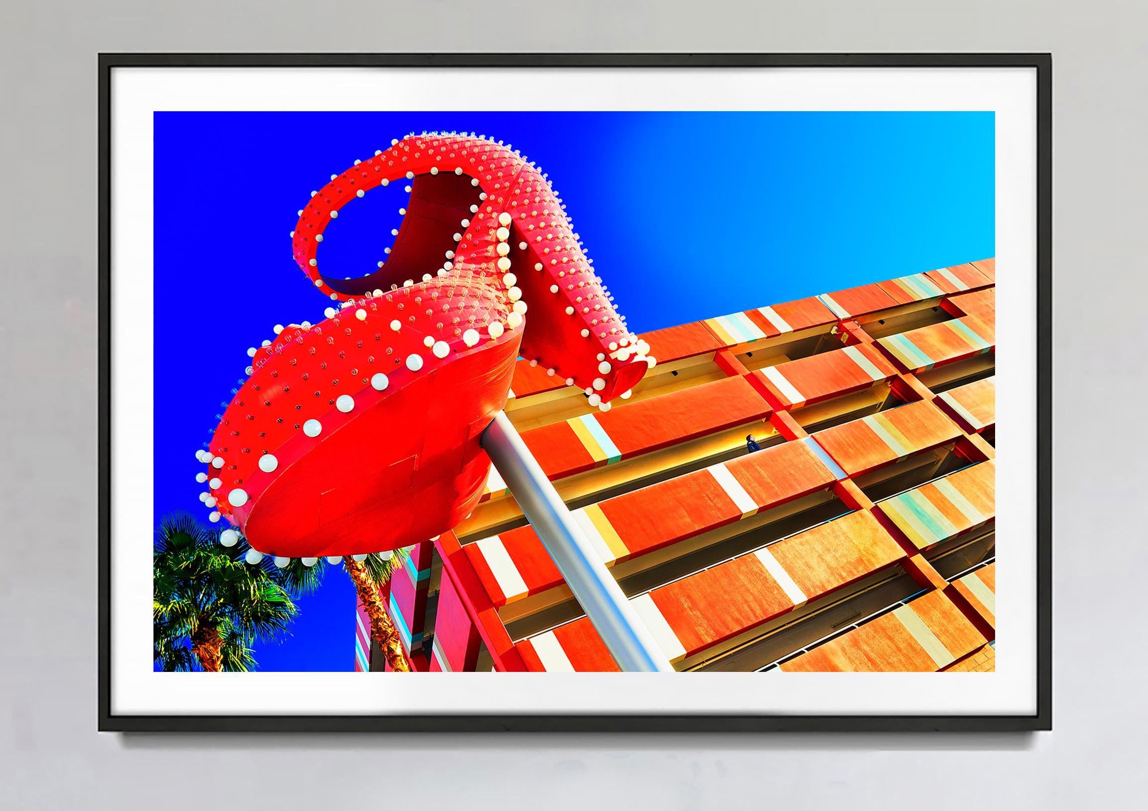 Big Red Shoe On Fremont Street In Downtown Las Vegas - Photograph by Mitchell Funk