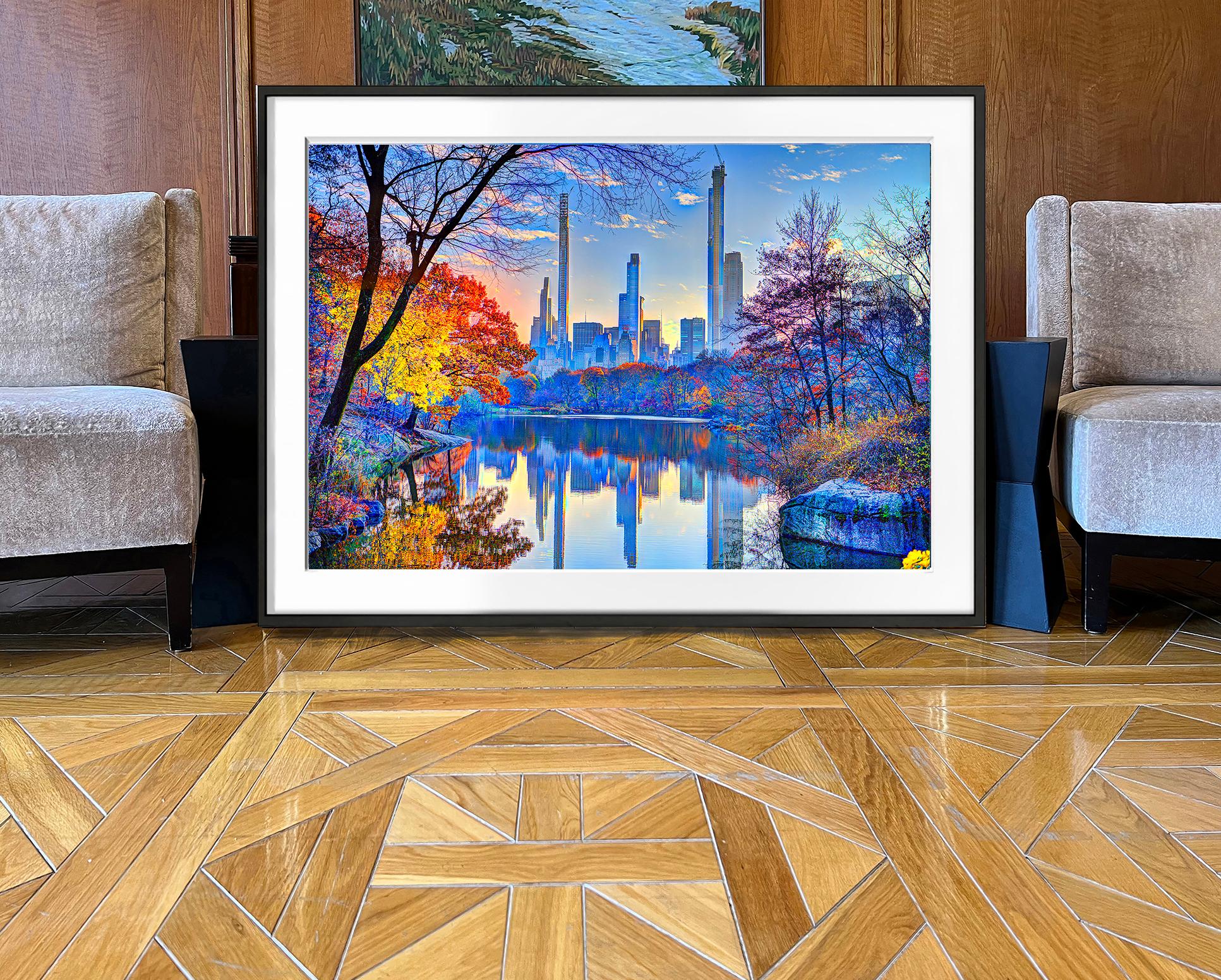 Billionaires Row  - New Yorker Skyline vom Central Park aus  – Photograph von Mitchell Funk
