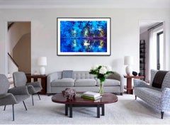 Blue Duck Fantasy - Fairy Tale World - Post-Impressionist Blue