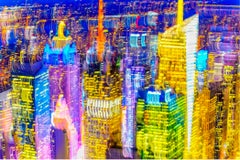 Blurred Colorful New York Skyline