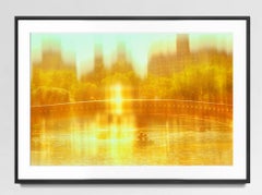 Bow Bridge-Landschaft in Gold mit Schleife
