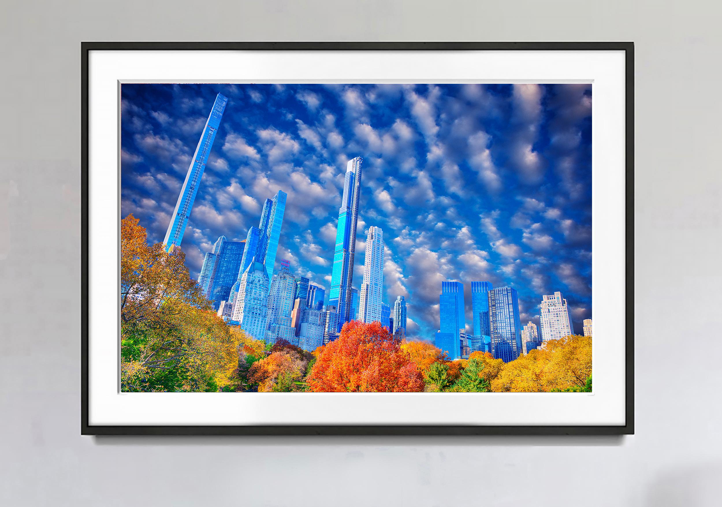 Manhattan Central Park Skyline Billionaires' Row Manhattan – Photograph von Mitchell Funk