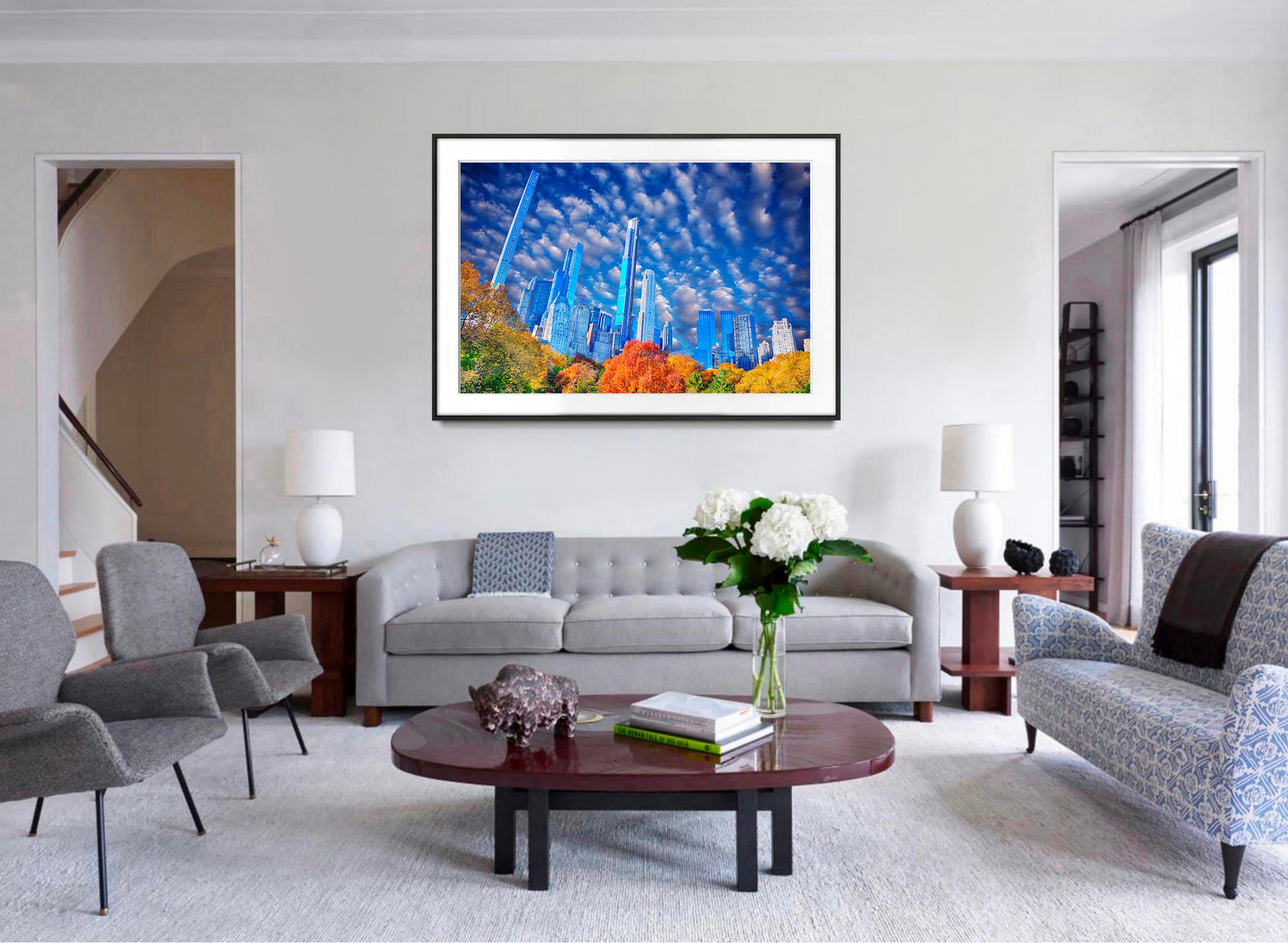 Central Park Skyline Billionaires' Row Manhattan (Post-Impressionismus), Photograph, von Mitchell Funk