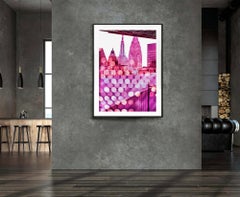Il Chrysler Building e l'Empire State Building, Skyline in rosa