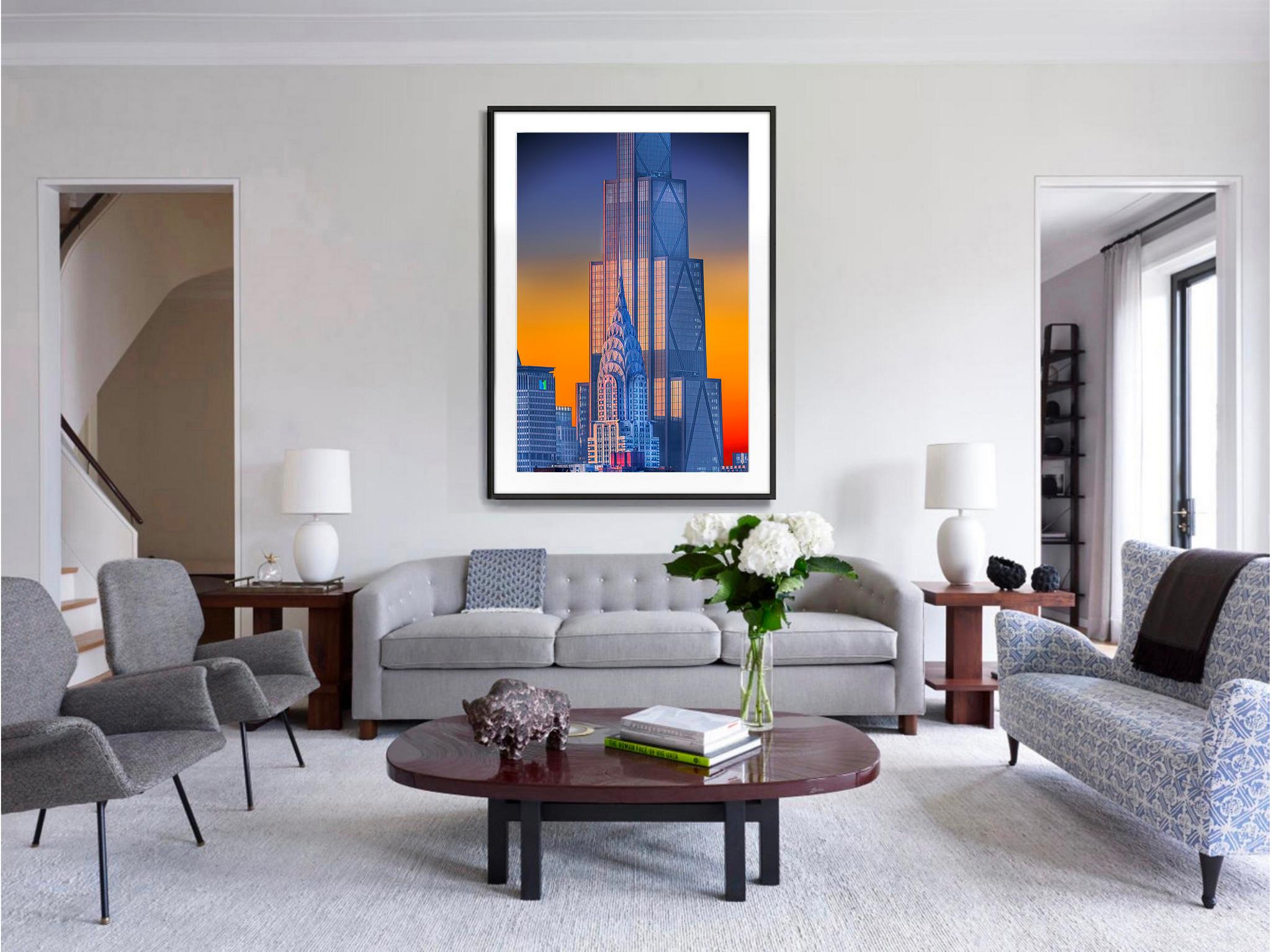 El edificio Chrysler y la sede del banco Chase al amanecer en venta 2