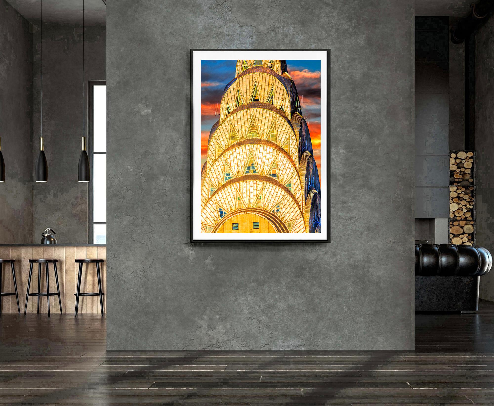 Chrysler Building,  Jewel - Like  Art Deco Gold Crown For Sale 1