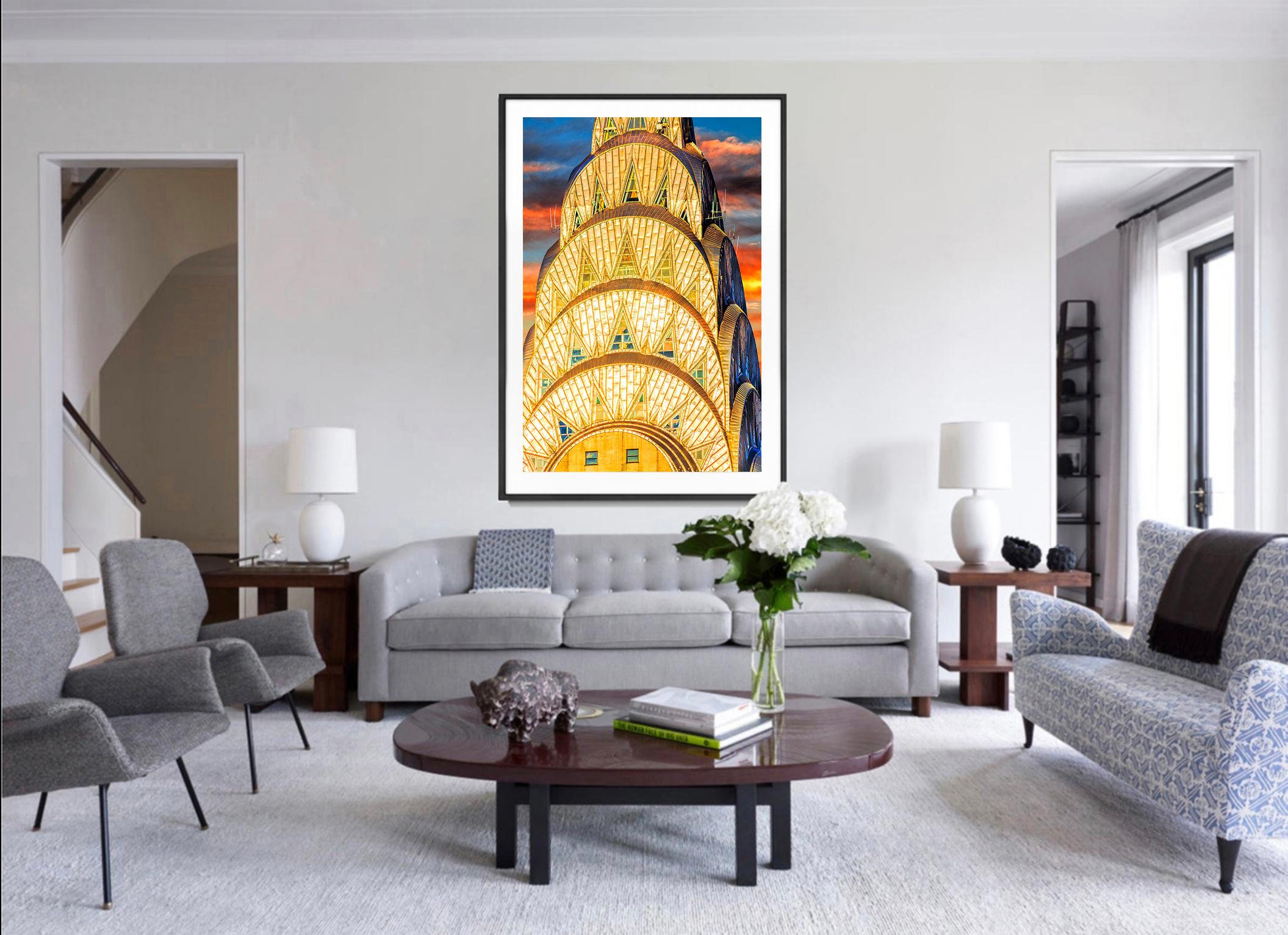 Chrysler Building,  Jewel - Like  Art Deco Gold Crown For Sale 2