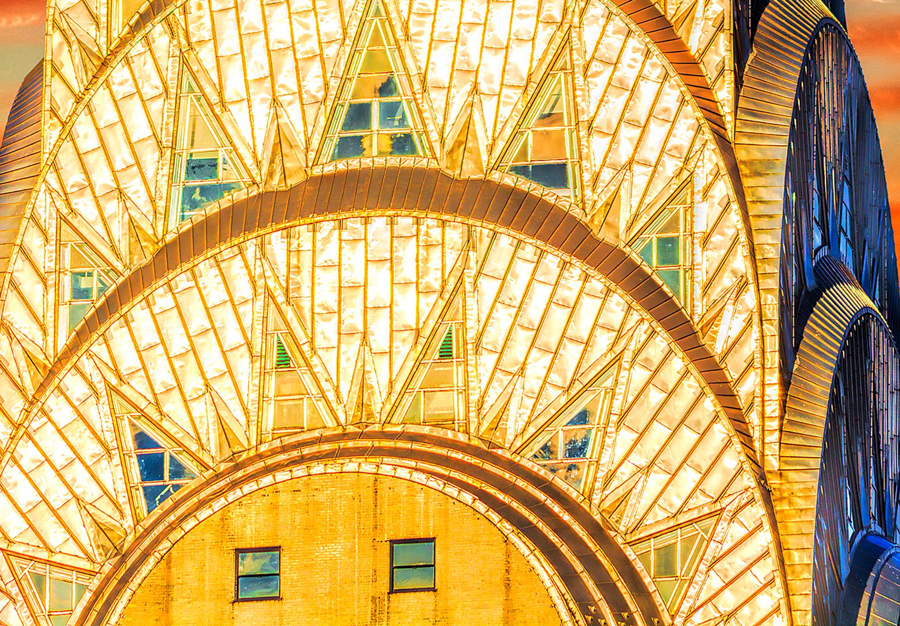 Chrysler Building,  Jewel - Like  Art Deco Gold Crown For Sale 4