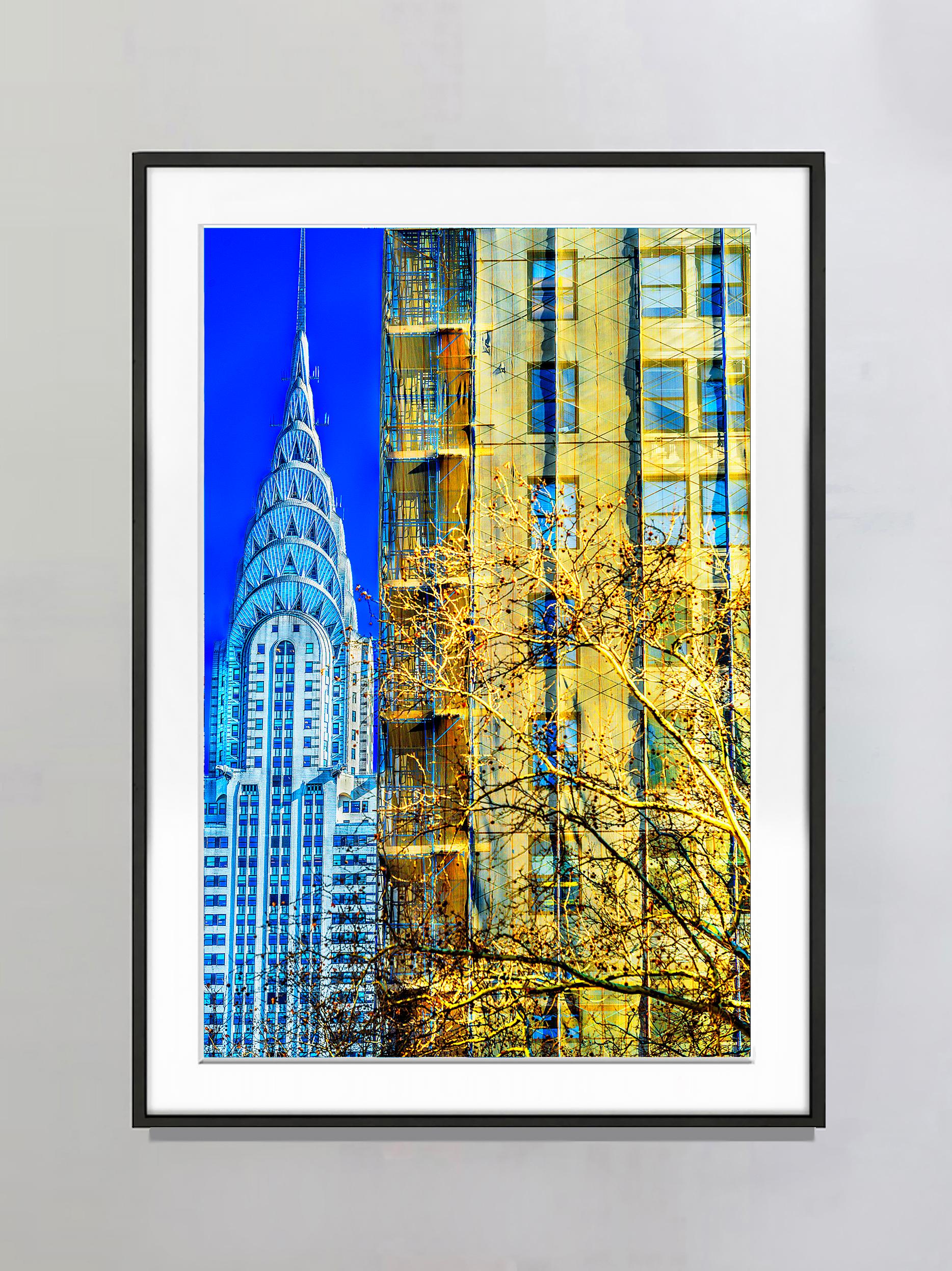 Chrysler Building Art Deco in Minimalist Composition, Architecture  - Photograph by Mitchell Funk