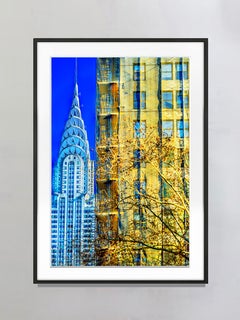 Chrysler Building Art Deco in Minimalist Composition, Architecture