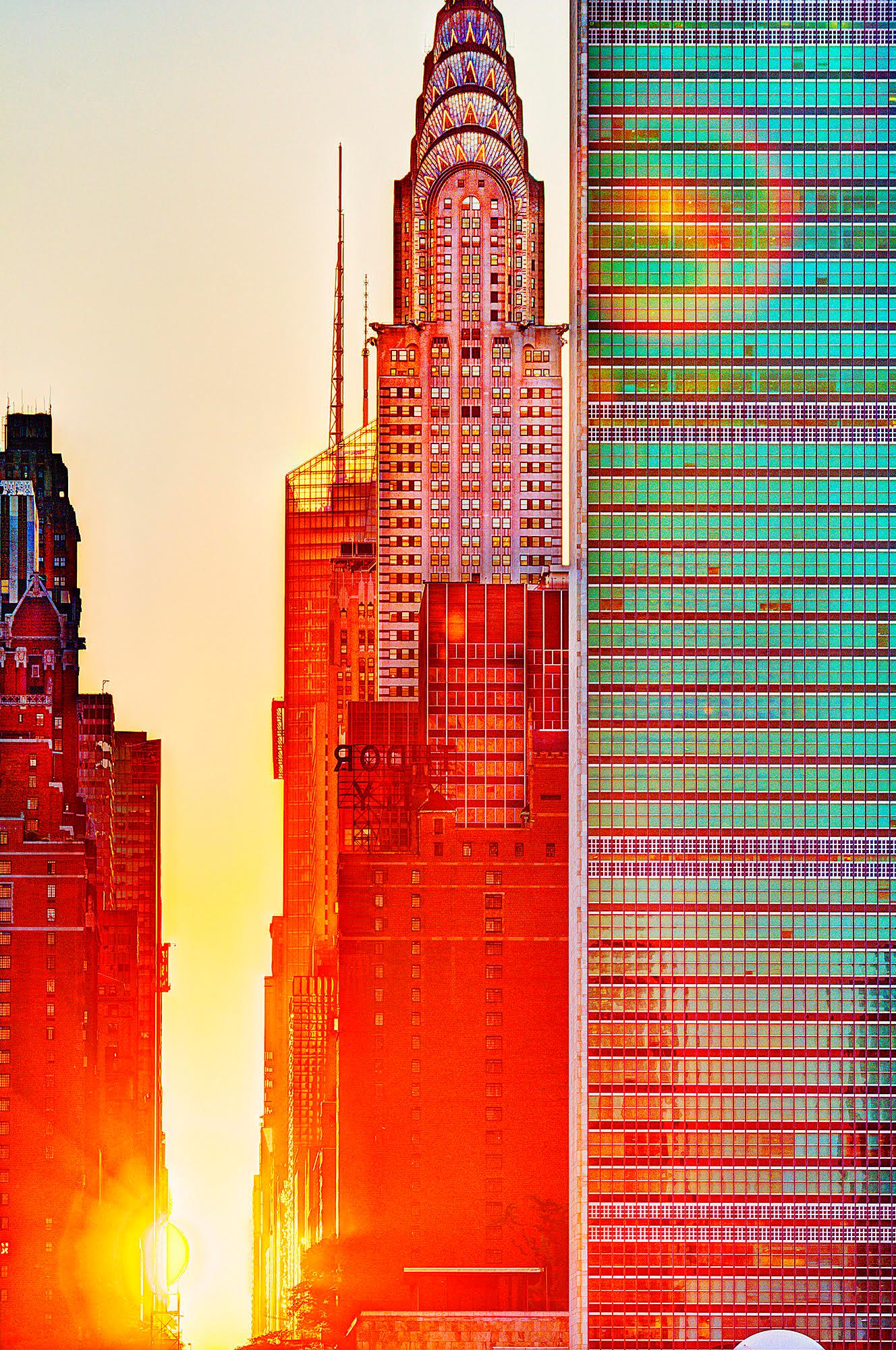 Chrysler Building at Manhattanhenge