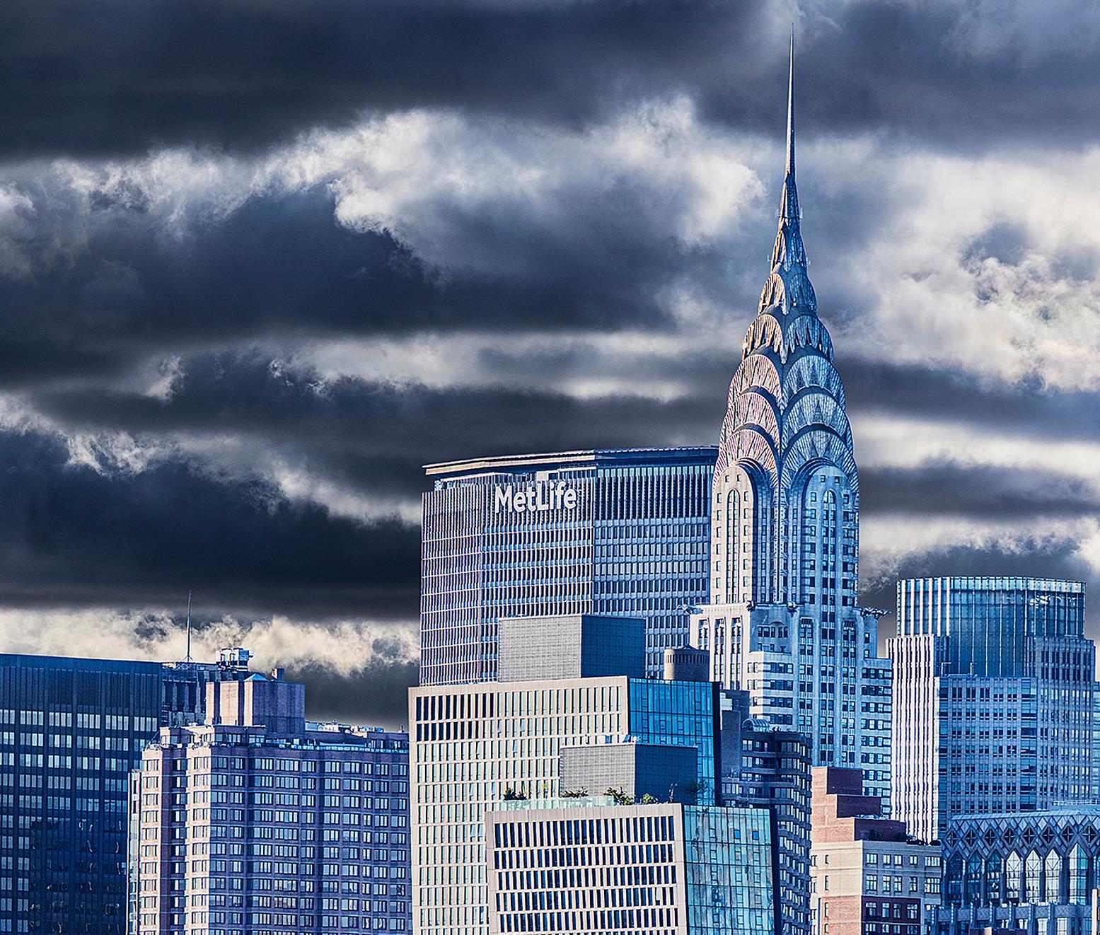 Chrysler Building in Bathed Sliver and Grey Light  Harmonious Hues For Sale 2