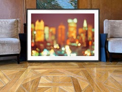 Chrysler Building in der New Yorker Skyline unscharf