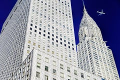 Abstraction argentée brillante de Chrysler Building